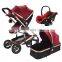 360 Multifunction Rotation Pushchair Baby Stroller 3 in 1 Pram