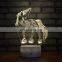 3D Illusion Horse Lamp Acrylic Led Unicorn Night Light Table Desk Lamp for Bedroom