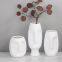 Human Face White Nordic Style Ceramic Decoration Vase For Living Room And TV Bench