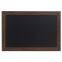 Walnut Brown finish magnetic framed chalkboard