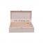 Customized unfinished 2 bottle pine wooden wine box for sale