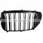 Double-slat grille carbon fiber gloss black front bumper grill for BMW 7 series G11 G12 2015 - IN