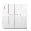 EU UK Standard Home Wall Socket Push Button On/Off Light Switch,4 gang 2 Way