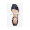 Snake print ladies fancy handmade good quality design women wedges sandals ankle strap open toe shoes