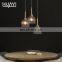 HUAYI Modern Style Copper Crustal E14 Chandelier Kitchen Dinoing Room Nordic Hanging Pendant Light