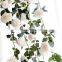 2022 Wholesale Wedding Decorations Artifical Flower Hanging Plastic Flowers Vine Real Touch Artificial Rose Flower For Decor