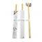 Wholesale Custom Print Disposable Bamboo Hashi Chopsticks With Individual Open Paper Sleeve