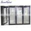 aluminium bifold folding door with retractable mesh