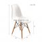 Wholesales nordic wooden legs plastic chair dining chairs leather dining room chairs DC125