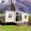 White luxury china portable cabin container house with wiindows jalousie