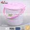 Kitchen water storage plastic water bucket with lid