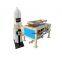 Online mulching plastic film hole punching machine