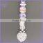DIY enameled beads best friend heart pendant