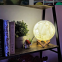 Drop Shipping 12 cm With 3 Colors 3D Led Magical USB Charge Mini Battery Powered Moon Night Light Moonlight