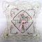 handmade ribbon embroidery cushion cover