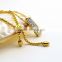 fashion jewelry with diamonds rectangle shape dubai gold jewelry set