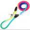 Wholesale pet supplies dog rope chain Colorful round harness leash