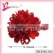Super hot sale solid ribbon flower fancy hair clips for girls fashion jewelry (XH11-8444)