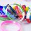 2015 High quality custom logo oem debossed 25mm silicon bracelet