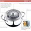 3 layered bottom cookware with heat conduction german style cookware sets