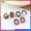 Best sale women's colorful crystal stud earrings wholesale eardrops