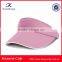 promotional cheap custom made 100% cotton sandwich brim sun visor cap 100% cotton