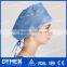 Disposable PP Nonwoven Safety Caps Surgical Doctor Cap In Blue