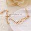 Newly Quality Fashion Best Friends Gift Bracelet Black Gold Silver Plated Fine Jewelery