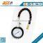 (YTS-50A) 50mm Cheap Price Dial Type Industrial Application Car Tire Use With Flexible Pipe Capsule Low Pressure Gauge