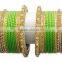 Bollywood Indian Costume Crystal Style bangles Set For Wedding