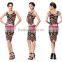 High Quality Printed Bodycon Ladies One Piece Dress Wholesale