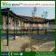 Wood Plastic Composite Deck for Public Station And Leisure Square Center Pergola Design