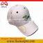 6 Panel Adult Age Group White Fashion Golf Cap Quality Custom Golf Cap Embroidered