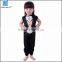 halloween child skeleton costume with silk print