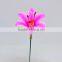 4 Inch Plastic Decorative Lily Flowers Garden Stakes