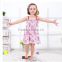 Spring and summer skirts baby girl baby baby clothes cotton printed Dress / European style Girls dress striped section