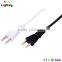 VDE Cotton braided electrical wire with UL 3 pin plug for Pendant lighting