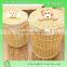 Durable wicker basket for hotel washing clothes