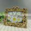 Gold color photo frame flower design frames