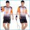 2015 hot sale sublimated badminton jerseys and new design short man badminton jerseys