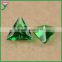 wholesale high quality right triangle synthetic light green nano semi precious stone