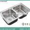 China model matt finish stainless steel topmount double bowl kitchen sink                        
                                                                                Supplier's Choice