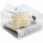 Lucite display box, serving tray, plastic tray, clear food tray, towel display rack