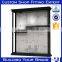 Tailor made good quality glass wood display cabinets