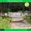 Double Natural Color Wood Mesh Hammock Stand