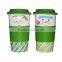 Christmas single wall ceramic travel mug with silicone lid