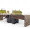 L shape Laminated Simple work room factory workstation desk