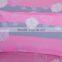 Home Bedding Polyester Floral Design Grey Pink Bed Skirt