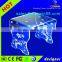 acrylic rotating shot glass display stand, wall mounting acrylic tv display stand