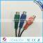 3.5mm stereo type male to 3 rca female cable